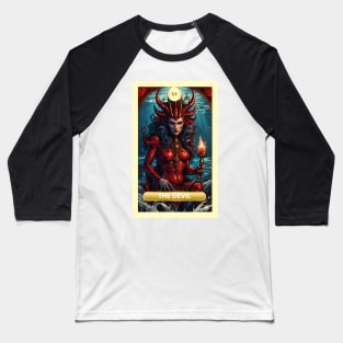 The Devil Card From the Light Mermaid Tarot Deck. Baseball T-Shirt